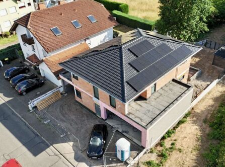 Ansicht aus der Luft Planung eines Einfamilienhauses Leistungsphase 1-5 HOAi